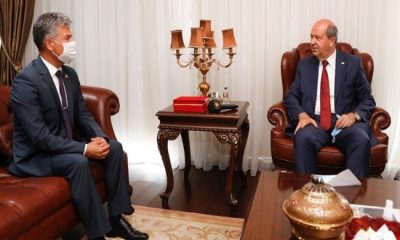 Cumhurbaşkanı Ersin Tatar, KKTC Sivil Savunma Teşkilatı Başkanı Necmi Karakoç’u kabul etti