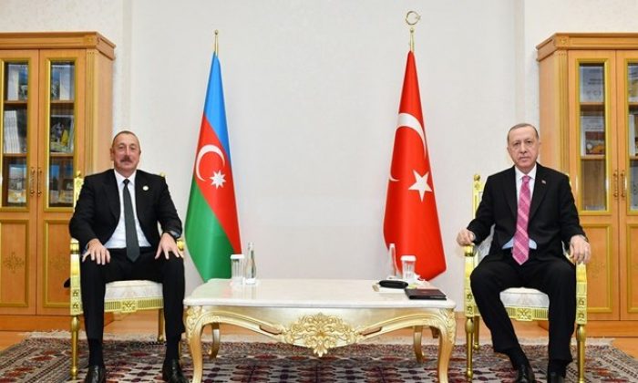 İlham Aliyev, Cumhurbaşkanı Recep Tayyip Erdoğan ile görüştü