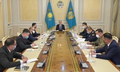 Kassym-Jomart Tokayev terörle mücadele komutanlığının bir oturumunu gerçekleştirdi