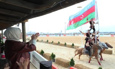 Emine Erdoğan, 5. Etnospor Kültür Festivali etkinlik alanlarını ziyaret etti