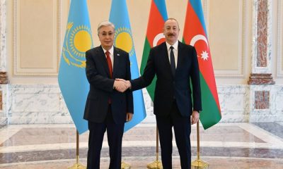 İlham Aliyev, Kazakistan Cumhurbaşkanı Kasım-Jomart Tokayev ile görüştü