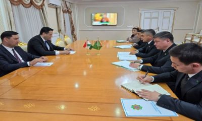 Meeting of Ambassador of the Republic of Tajikistan with the Governor of Ahal region of Turkmenistan
